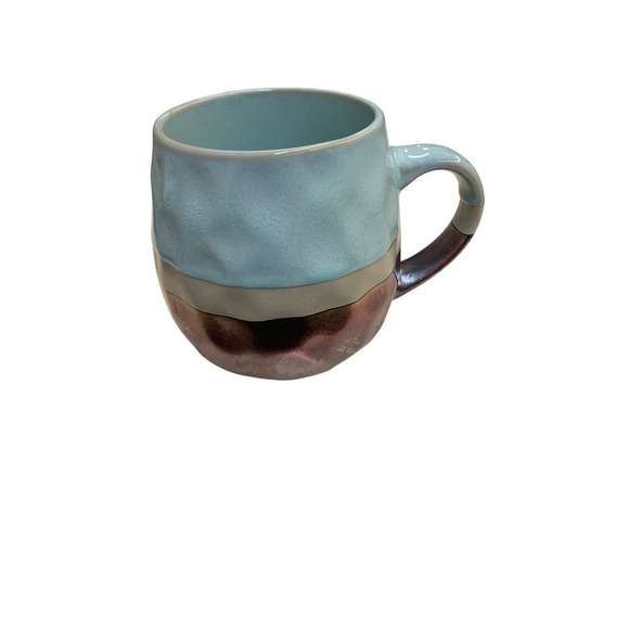 ROSHER Stoneware Mug Metallic Artisan Drip Glaze - Picture 4 of 6